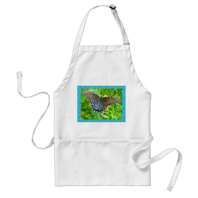 Dark Phase Tiger Swallowtail Butterfly Items Standard Apron (Front)