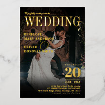 Dark Photo Editorial Magazine Elegant Wedding Gold