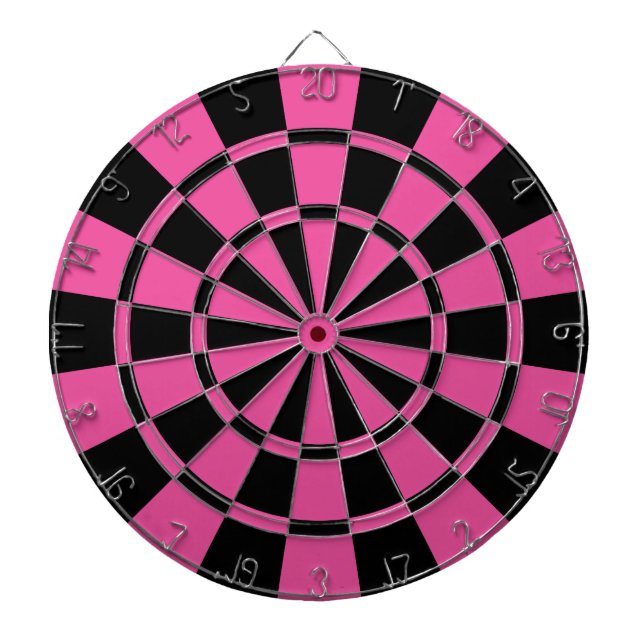 Dark Pink And Black Dartboard (Front)