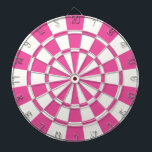 Dark Pink And White<br><div class="desc">Dark Pink And White Dart Board</div>