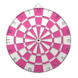 Dark Pink And White Dartboard