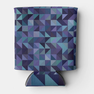 Dark pink, blue: triangle mosaic. can cooler
