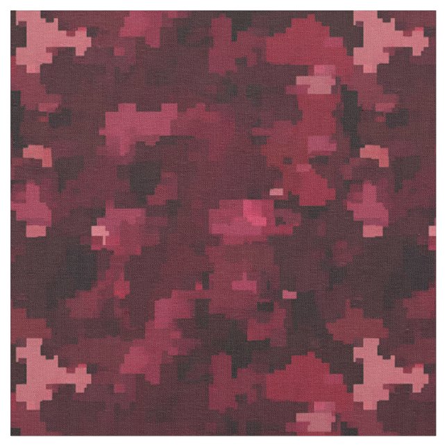Dark Pink & Burgundy Abstract Fabric (Close Up)