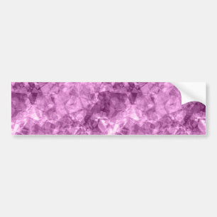 Dark Pink Crumpled Texture Bumper Sticker