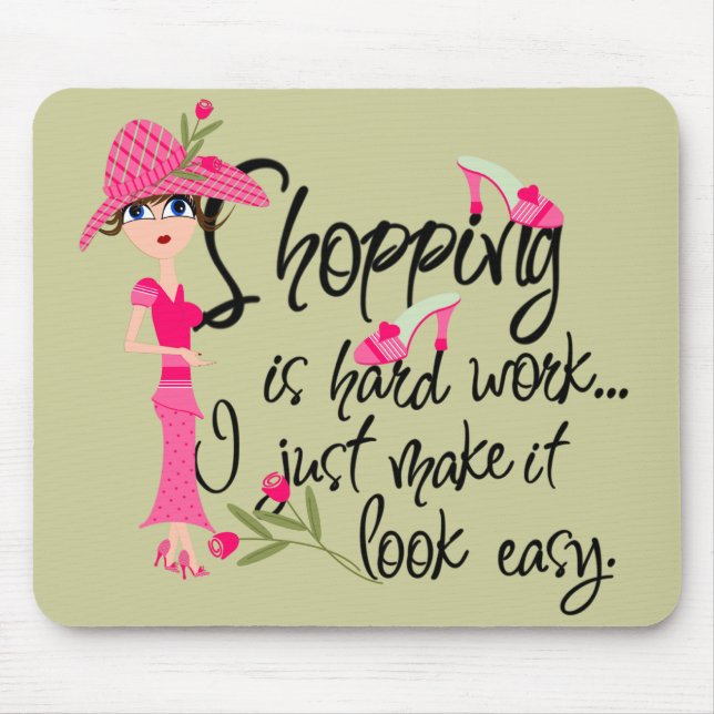 Dark Pink Fashion Mousepad (Front)