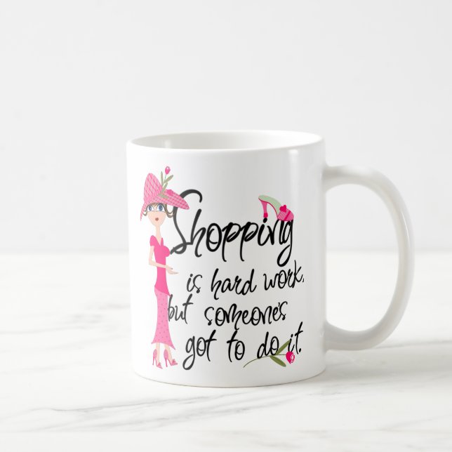 Dark Pink Fashion Mug (Right)
