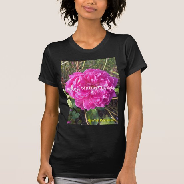 Dark Pink Flower T-Shirt (Front)