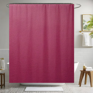 Dark Pink Leather Shower Curtain 