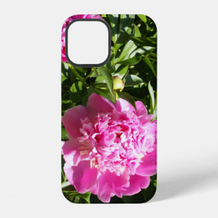 Dark pink peonies iPhone 12 case