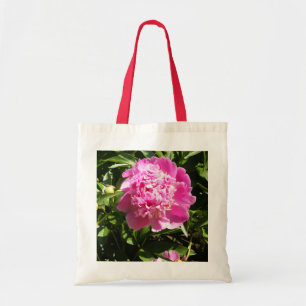 Dark pink peonies  tote bag