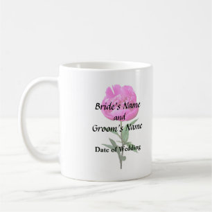 Dark Pink Peony Coffee Mug