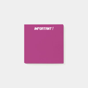 Dark Pink Post-it Notes