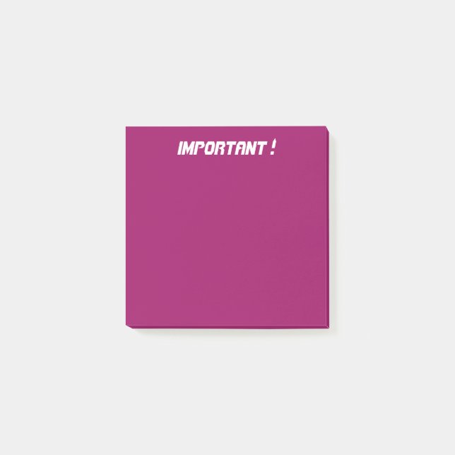 Dark Pink Post-it Notes (Front)