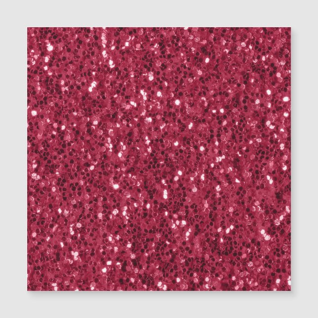 Dark pink red magenta faux sparkles glitters (Front)