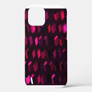 Dark Pink Rhombus: Gradient Abstract decor iPhone 12 Case