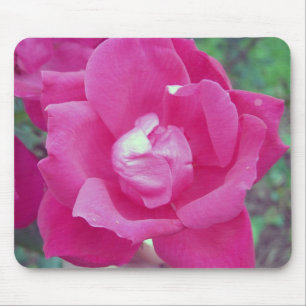 Dark Pink Rose Photo Mouse Pad