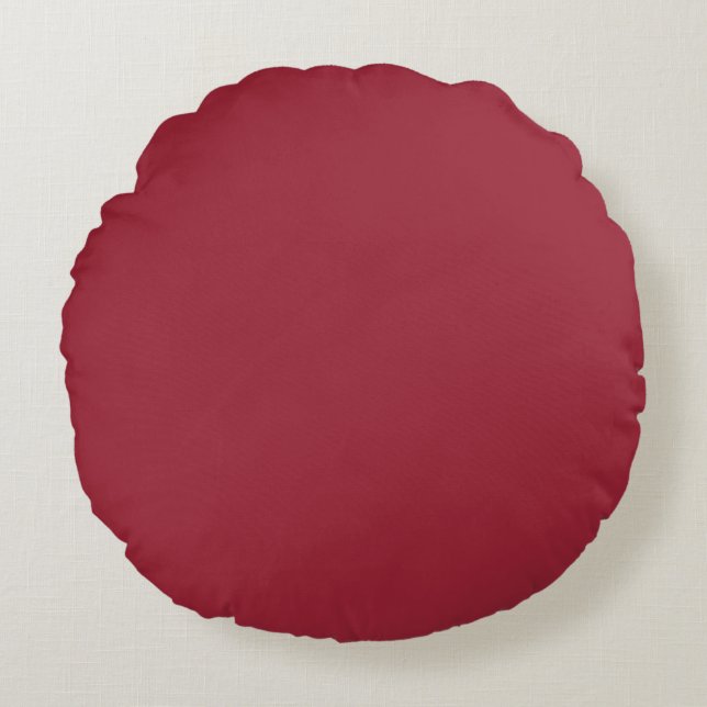Dark Pink rose  plain solid colour pillow (Front)