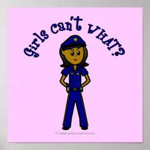 Dark Police Girl Poster