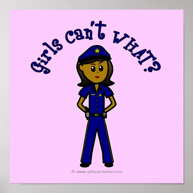 Dark Police Girl Poster (Front)