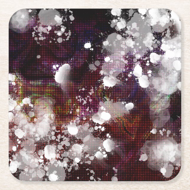 Dark Preperation Square Paper Coaster (Front)