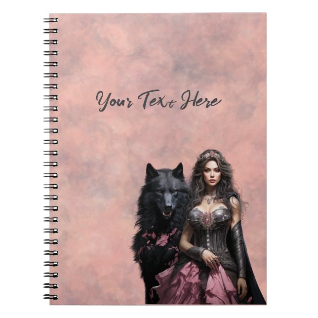 Dark Princess Personalised Notebook (Front)