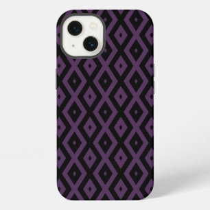 Dark purple and black diamond pattern Case-Mate iP iPhone 13 Case