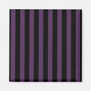 Dark purple and black stripes magnet