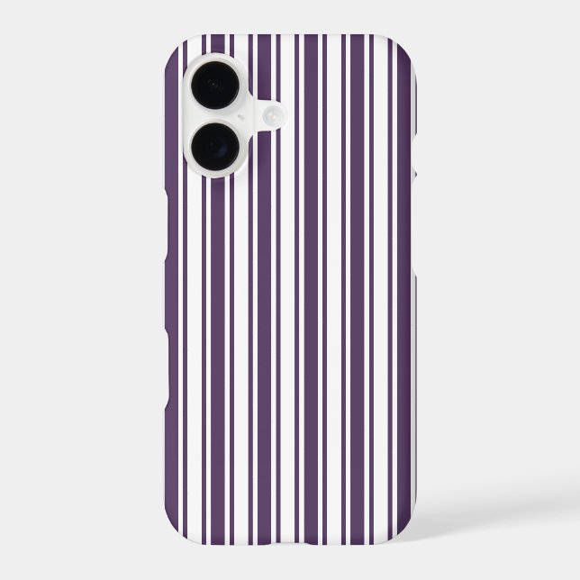 Dark purple and white candy stripes (Back)