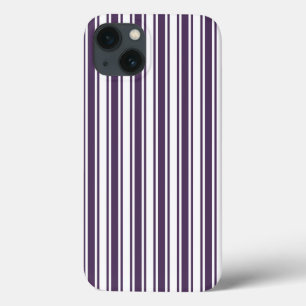 Dark purple and white candy stripes Case-Mate iPho iPhone 13 Case