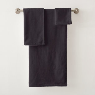 Dark Purple Bath Towel Set