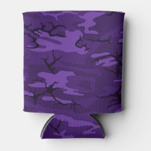 Dark Purple Camo Can Cooler