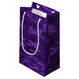 Dark Purple Camo Small Gift Bag