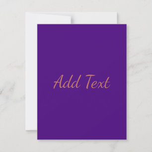 Dark Purple Card