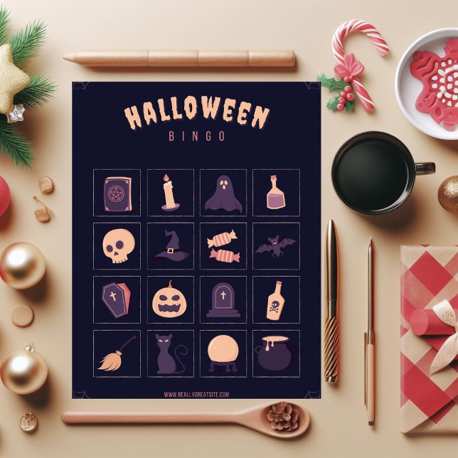 Dark Purple Christmas Bingo Jigsaw Puzzle (Creator Uploaded)