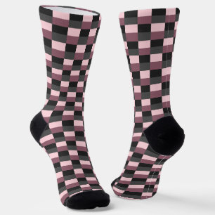 Dark Purple Color Combination Socks