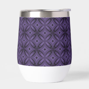 Dark Purple Coloured Retro Pattern