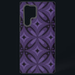 Dark Purple Coloured Retro Pattern Samsung Galaxy Case<br><div class="desc">Dark Purple Coloured Retro Pattern</div>