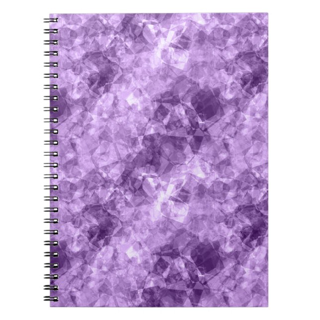 Dark Purple Crumpled Texture Spiral Notebook (Front)