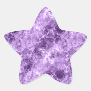 Dark Purple Crumpled Texture Star Sticker