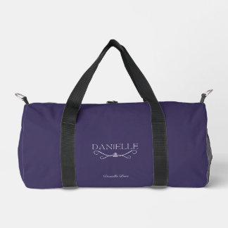 Dark Purple Custom Name "Ballet Everyday"  Duffle Bag