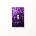 Dark Purple faux shiny glitter sparkles