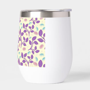 Dark Purple Floral Pattern Aesthetic Seamless