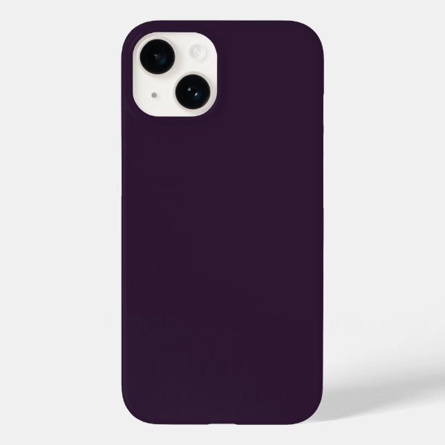 Dark Purple iPhone 14 Case (Back)