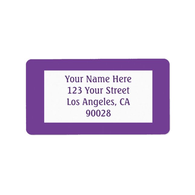 dark purple label (Front)