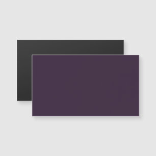 Dark Purple Magnetic Business Card