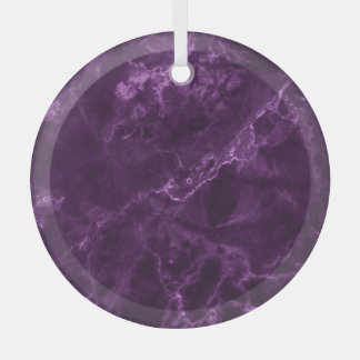 Dark purple marble: luxurious texture. glass tree decoration