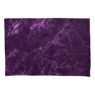 Dark purple marble: luxurious texture. pillowcase