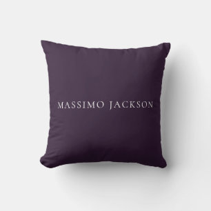 Dark Purple Minimalist Plain Modern  Cushion