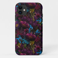 Dark Purple Moody Florals Antique Flowers