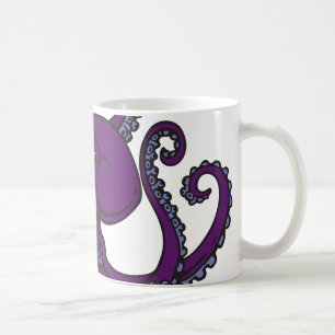Dark Purple Octopus Coffee Mug